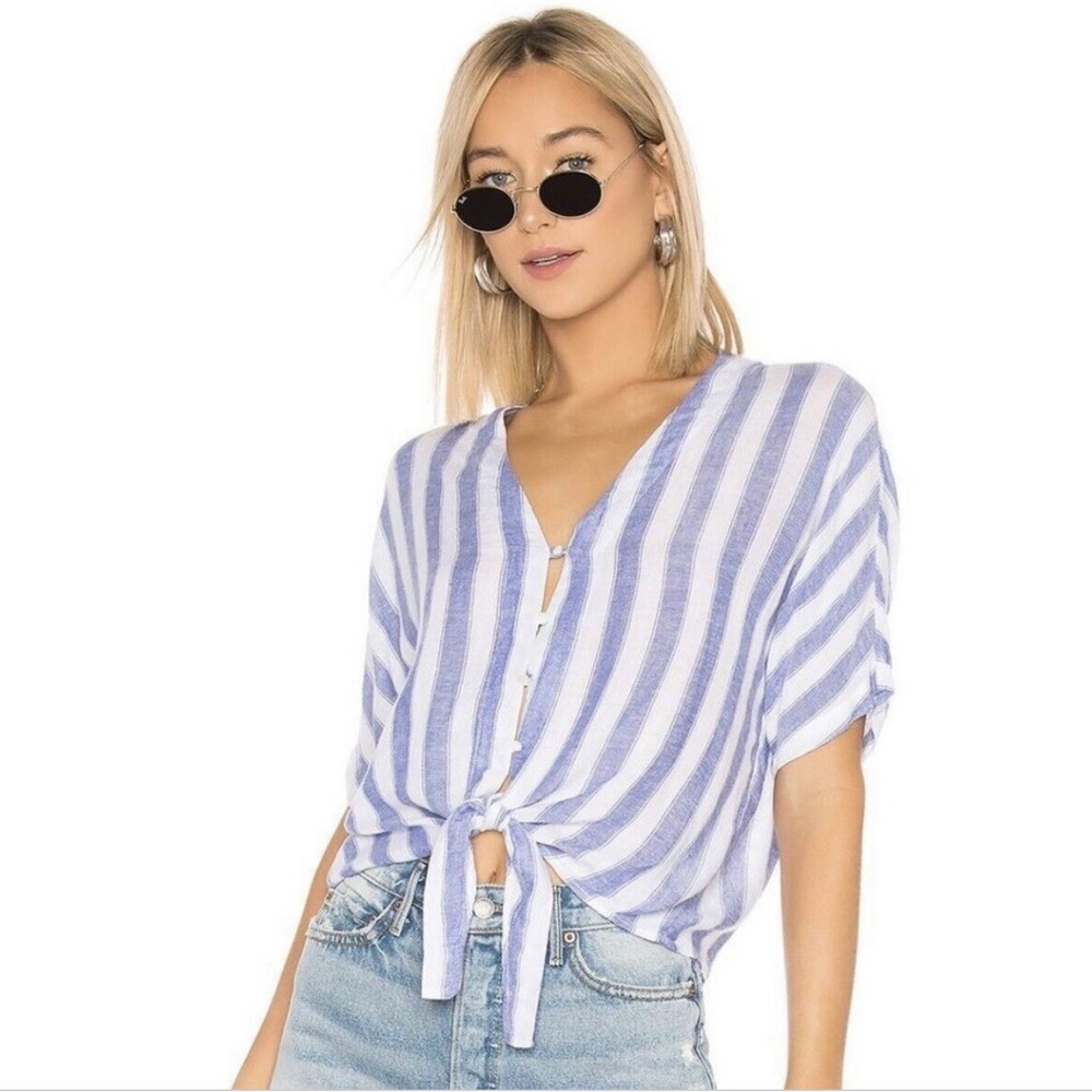 Rails Cropped Button Down Top - image 2